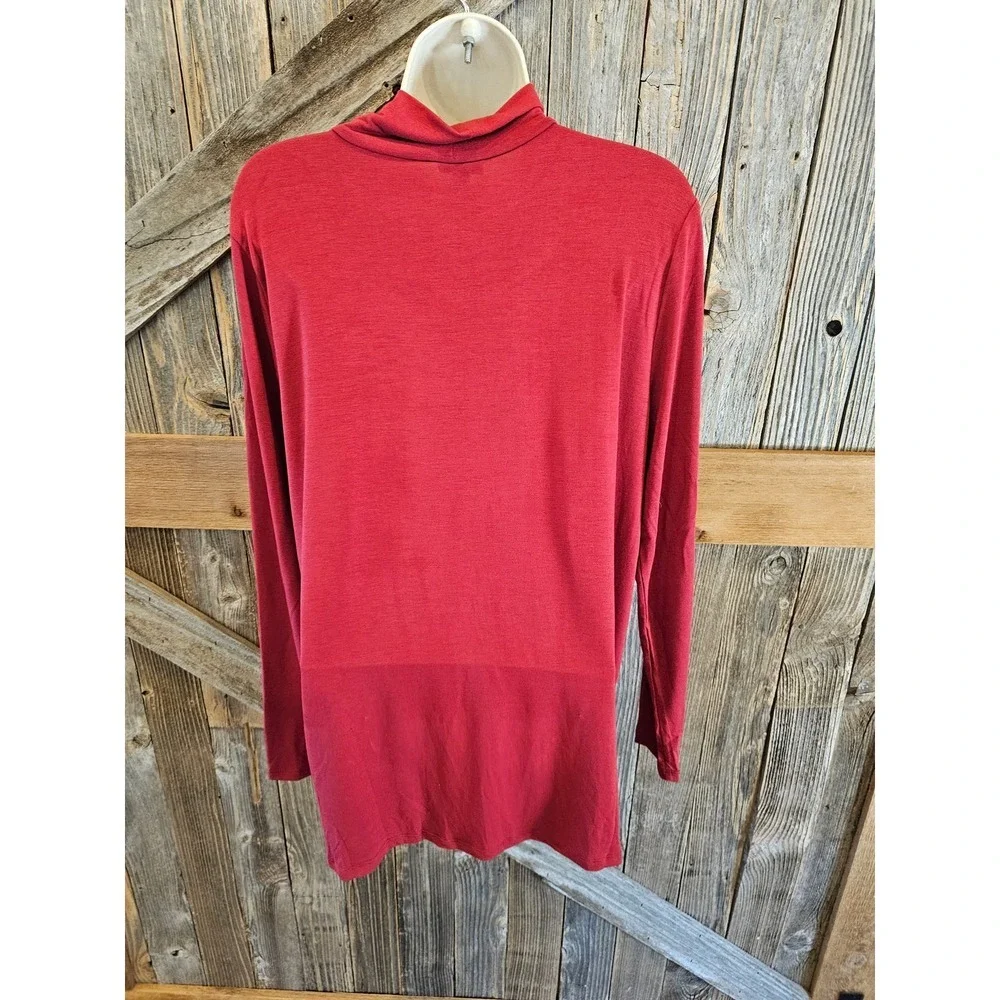 NWT torrid plus size mock neck red long sleeve layering blouse 2X 18-20